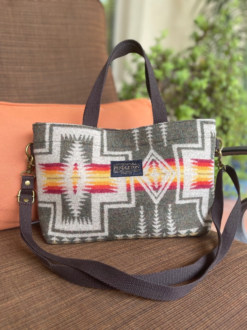 NWOT - Pendleton Mini Tote Harding - Olive